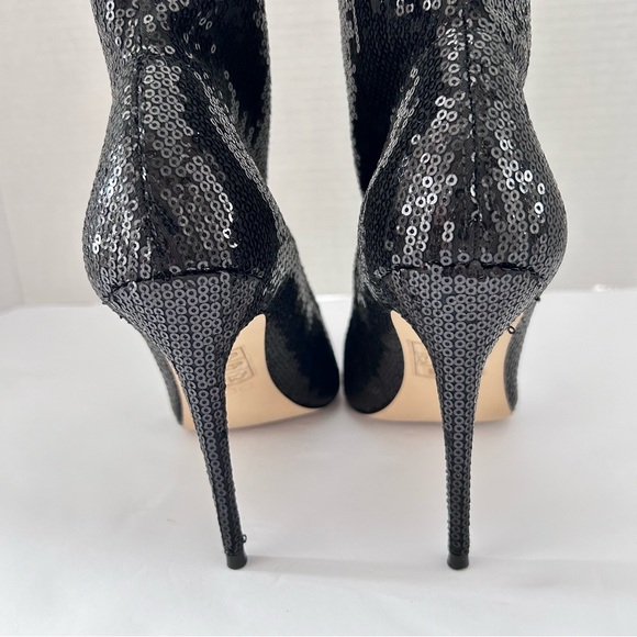 Women's Aldo Cirelle-92 Sequined Black Stretch Stiletto Size 7 - Picture 4 of 17
